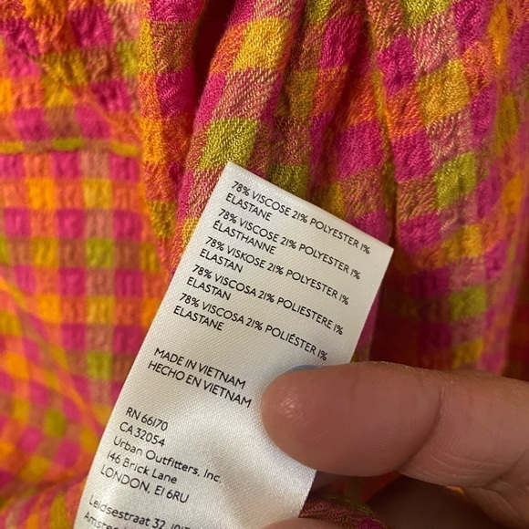 - Pilcro By Anthropologie Plaid Button Down Shirt - Picture 6 of 6